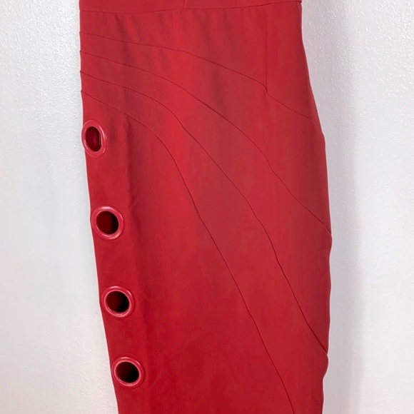 Michael Costello x REVOLVE Midi Dress in Red Size XS - Picture 6 of 7